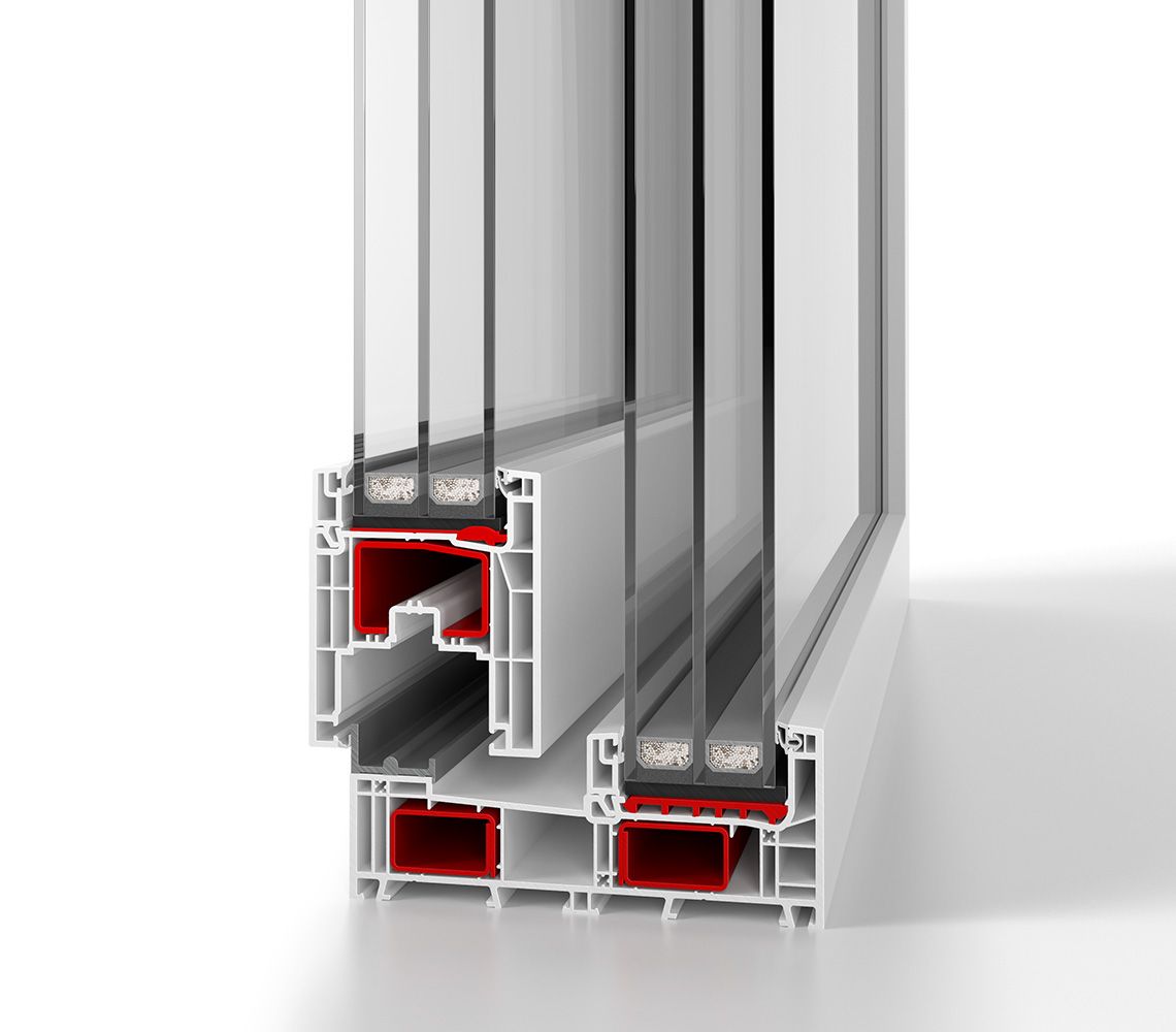 aluplast Smart-slide NEO cross-section
