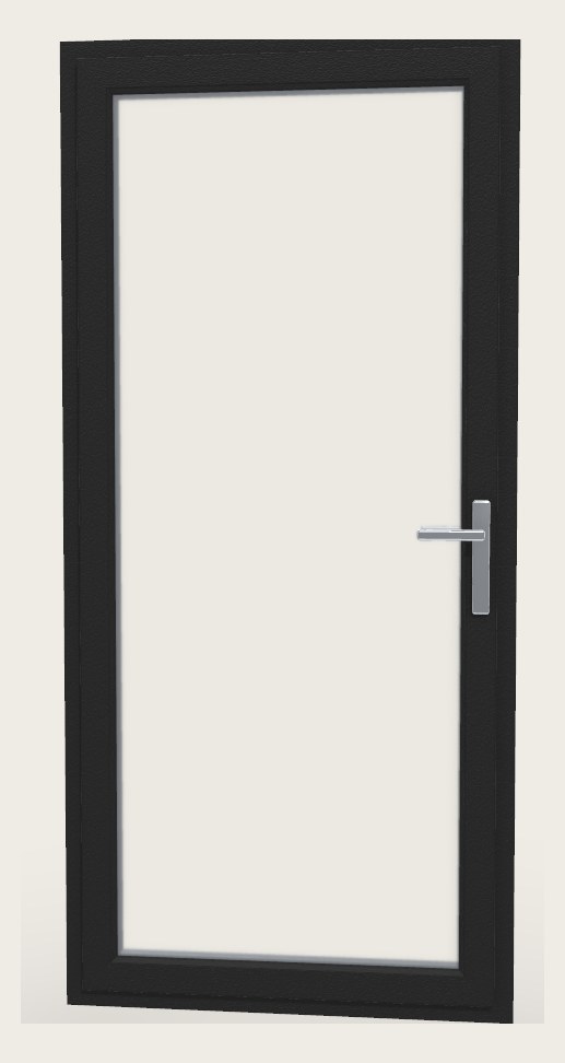 Glass entry door - view from inside