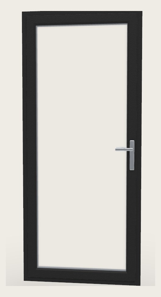 Glass entry door - view from inside