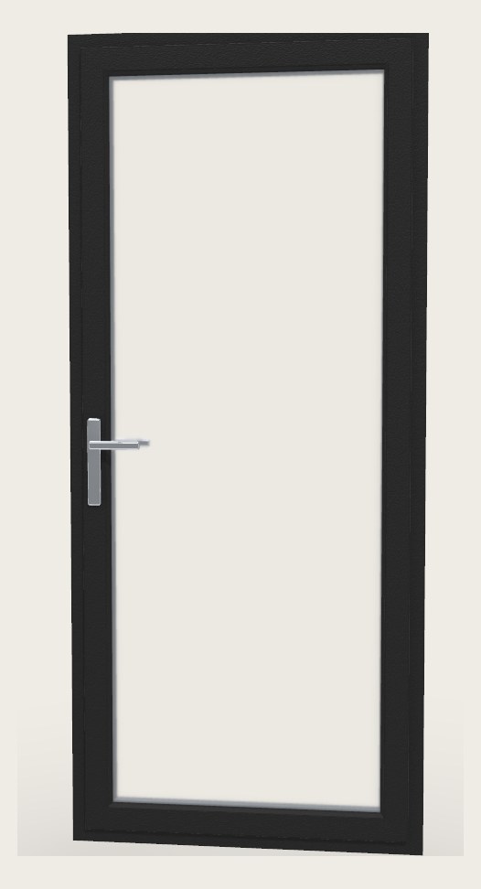 Glass entry door - view from inside