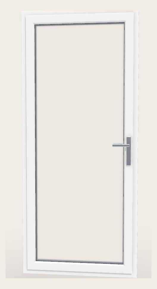 Glass entry door - view from inside