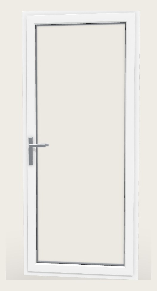Glass entry door - view from inside