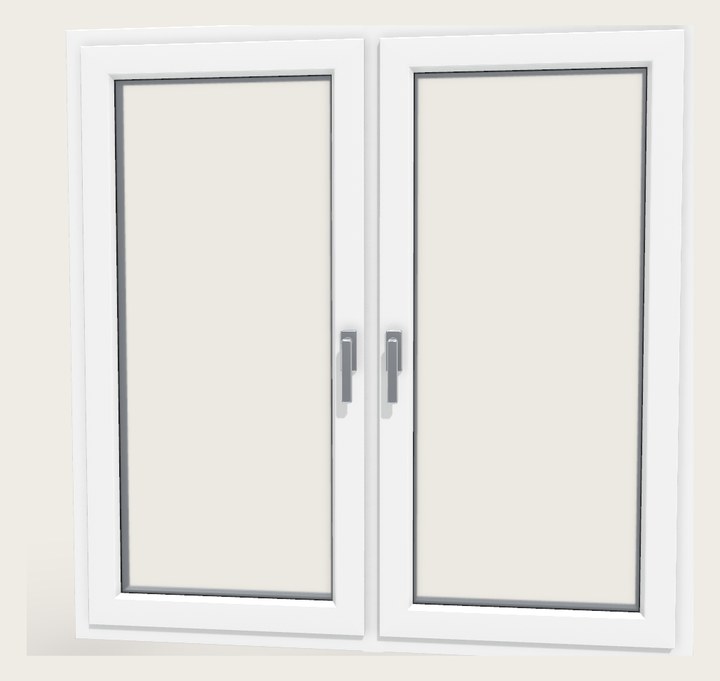 Double tilt-turn window - view from inside