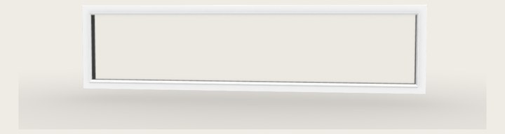 Fixed transom window - view from inside